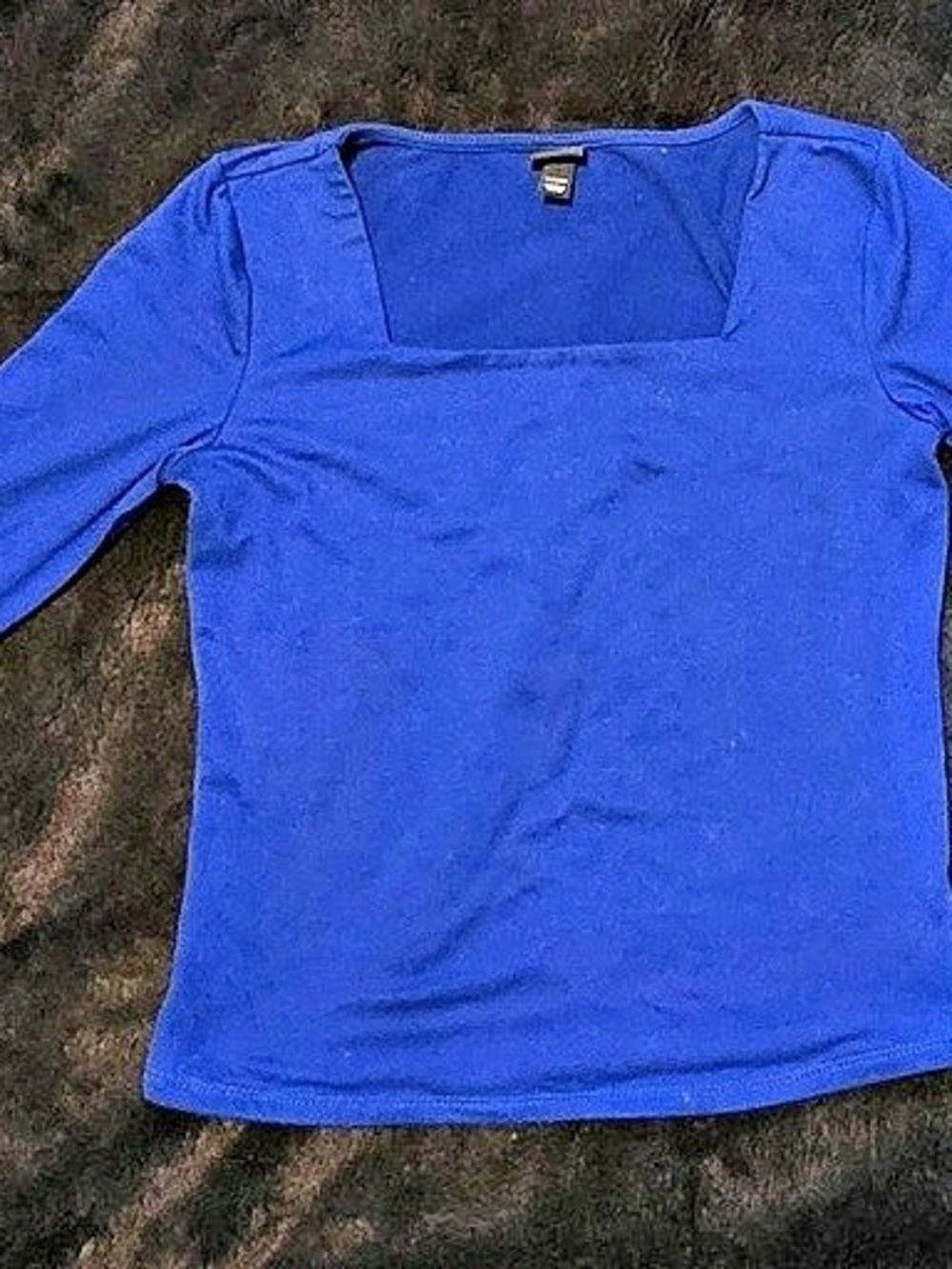 Blue Long Sleeve Top